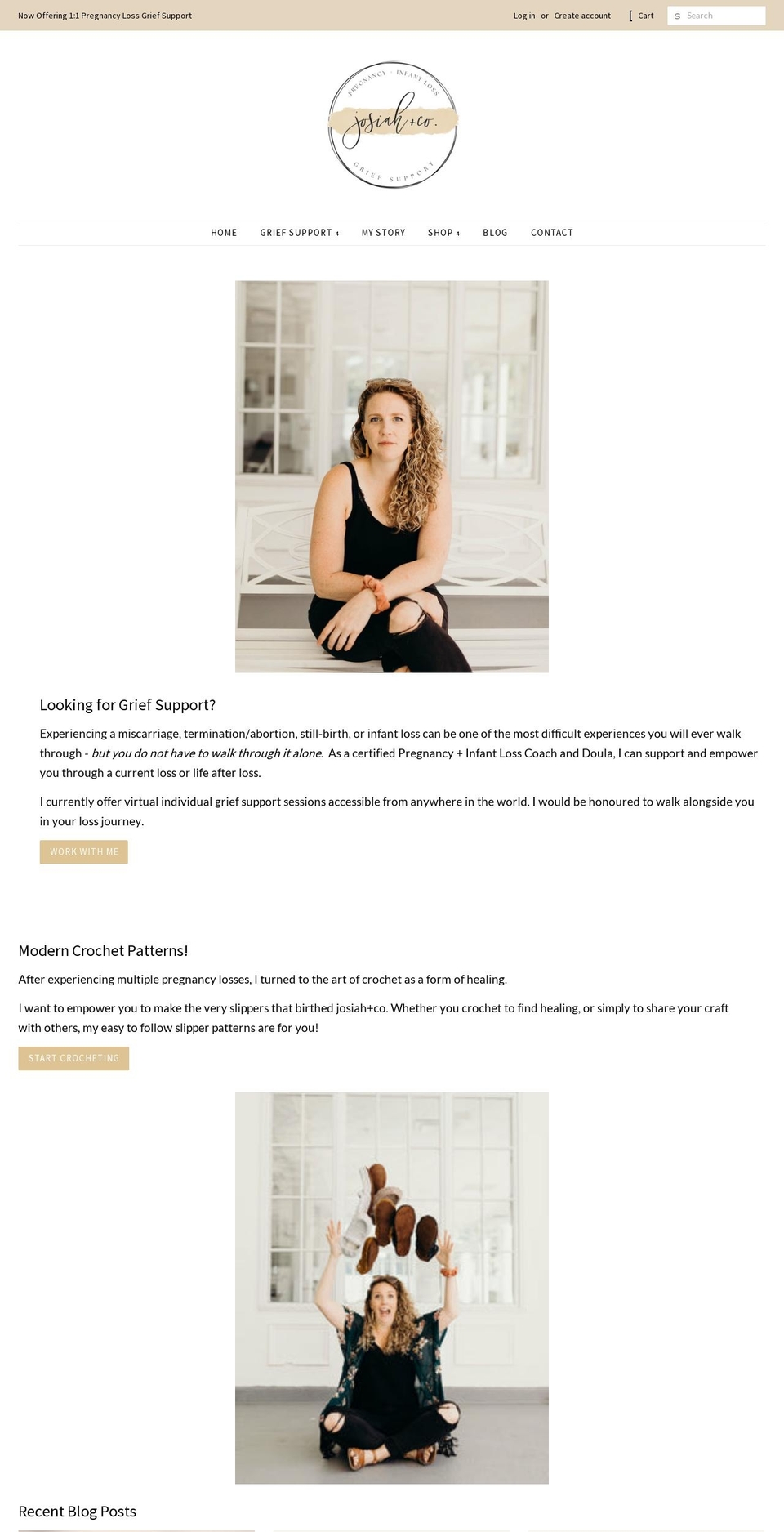 josiahandco.ca shopify website screenshot