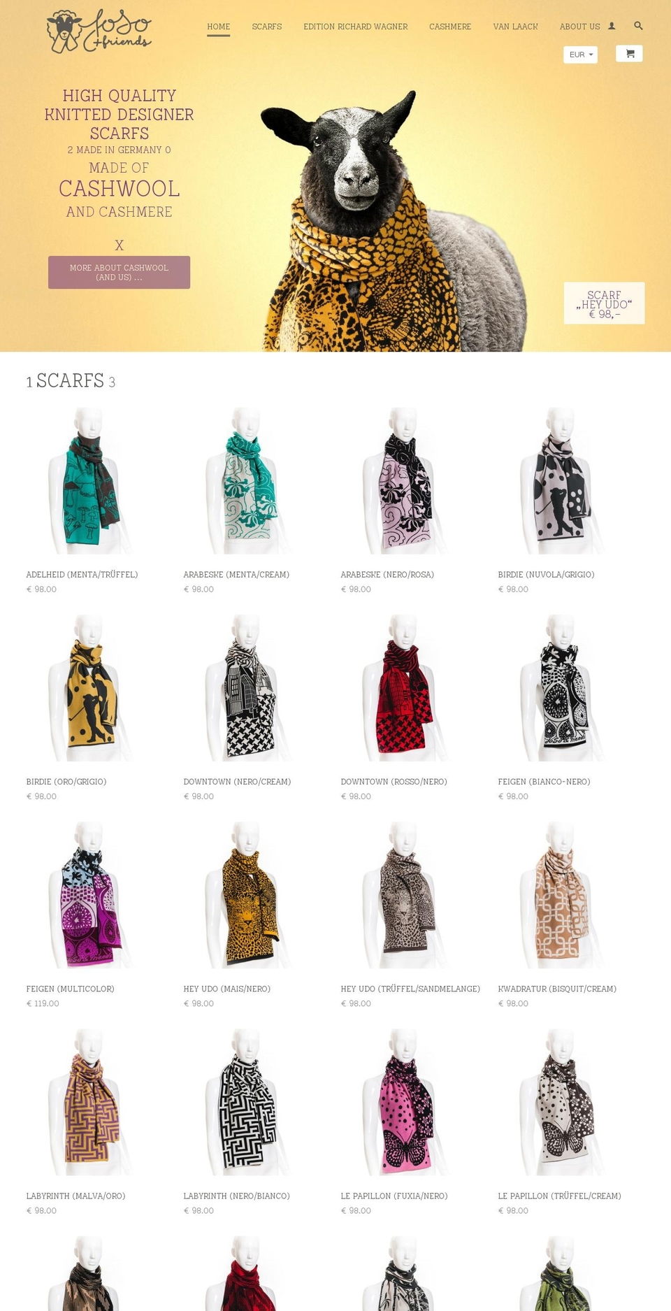 josoandfriends.com shopify website screenshot