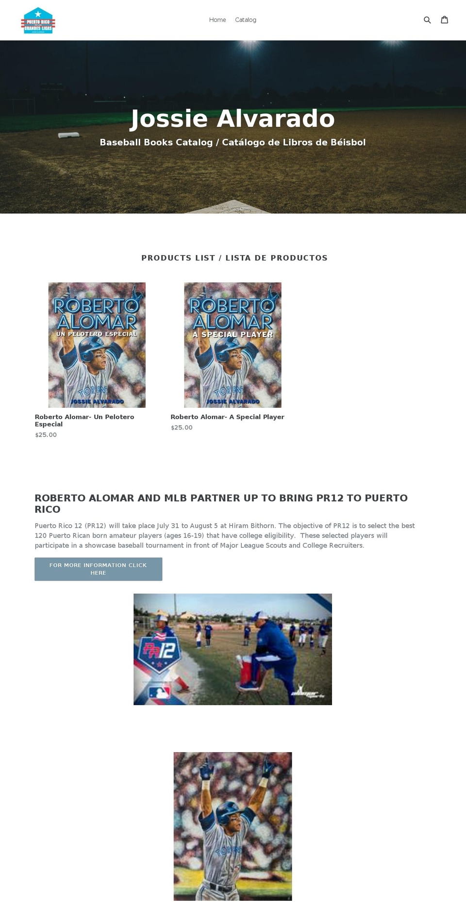 jossiealvarado.com shopify website screenshot