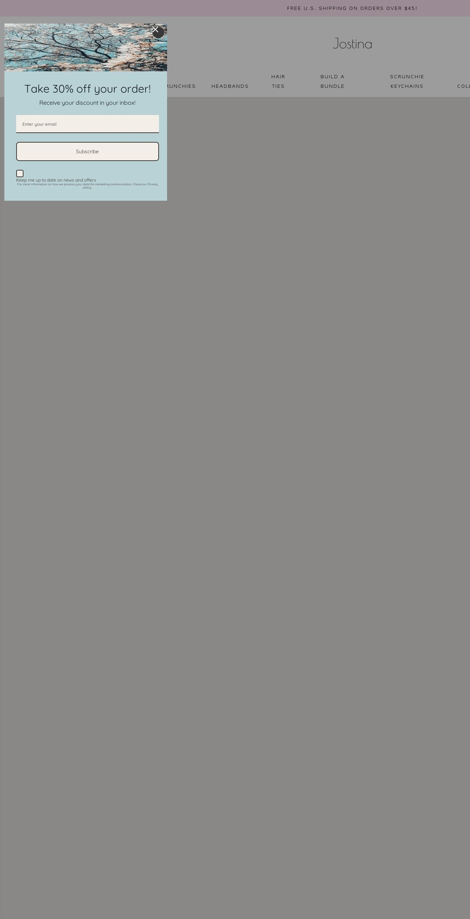 jostina.com shopify website screenshot