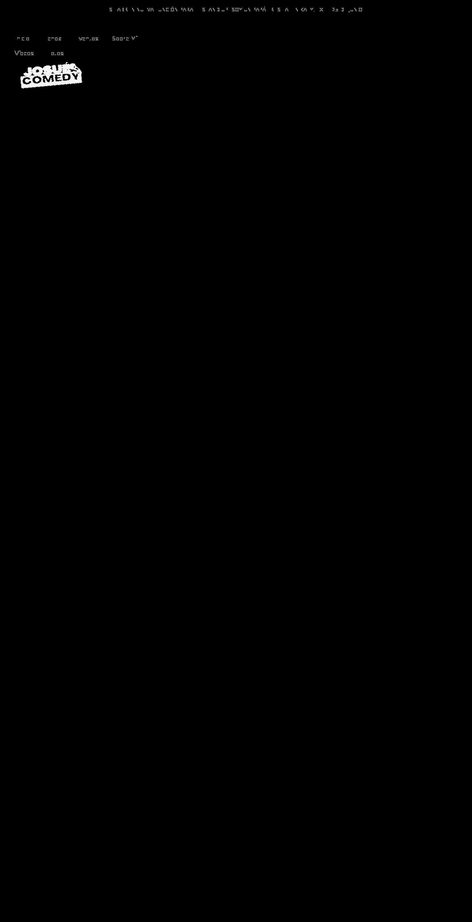 josuecomedy.com shopify website screenshot