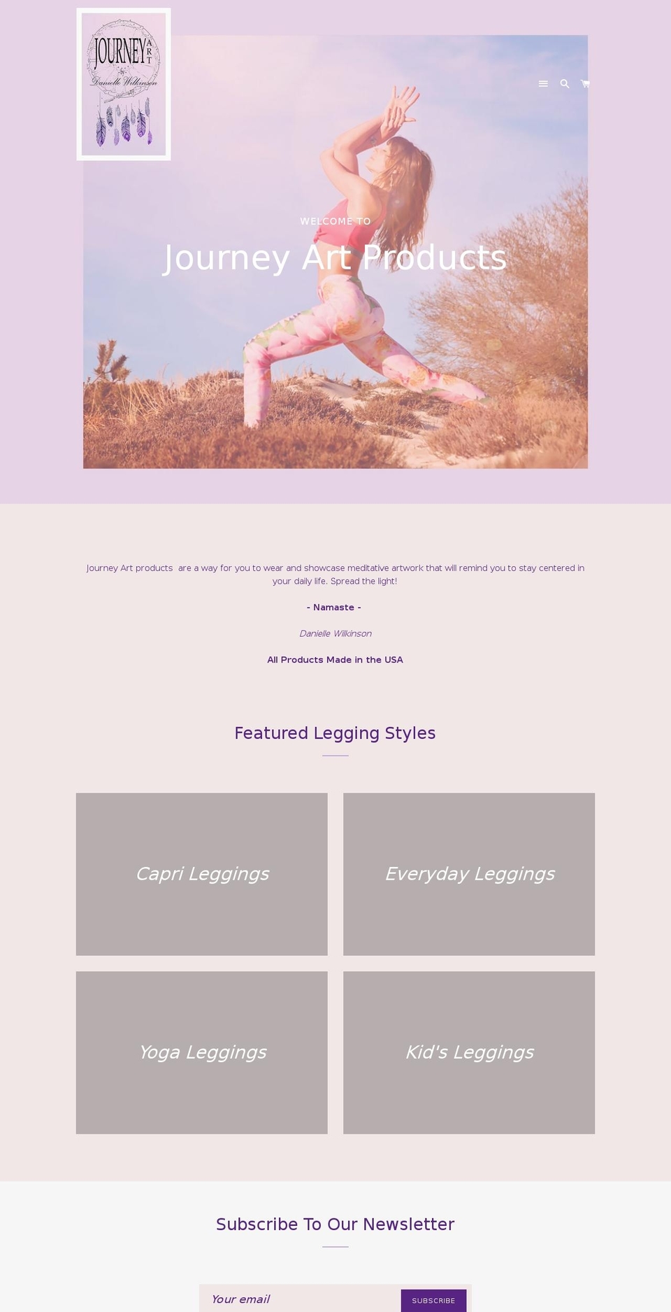 journeyartproducts.com shopify website screenshot