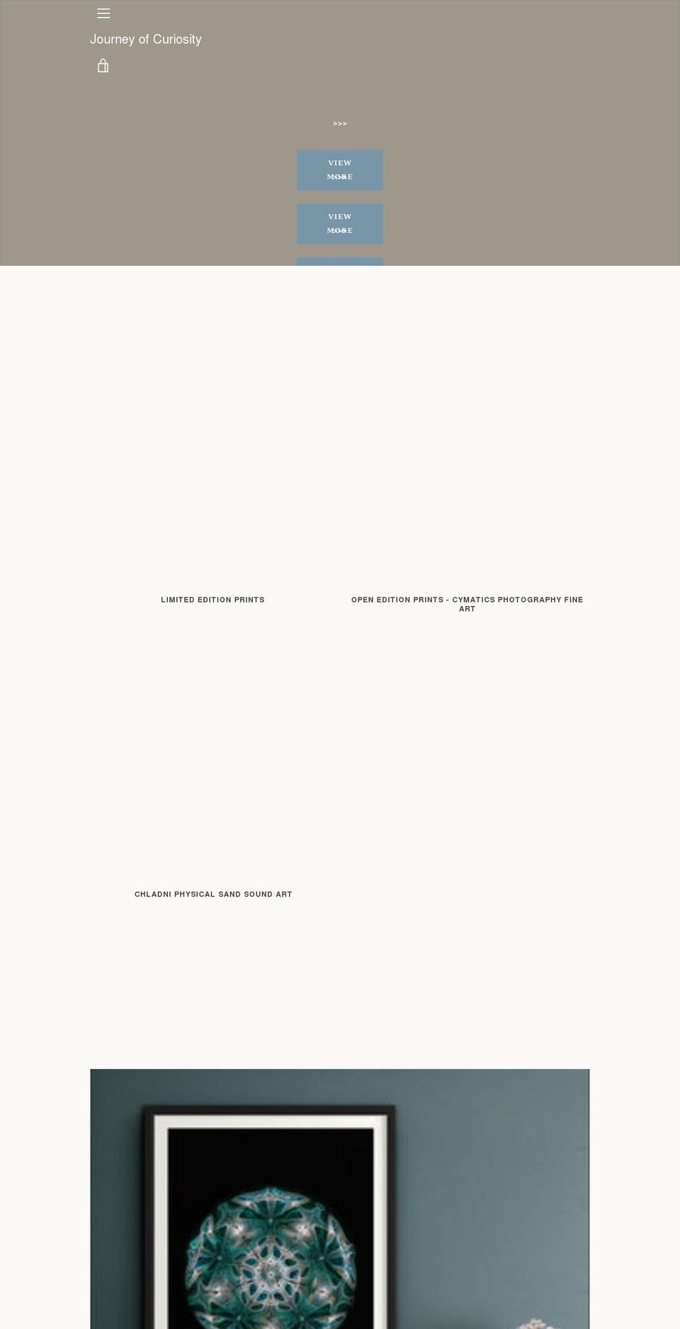 journeyofcuriosity.net shopify website screenshot
