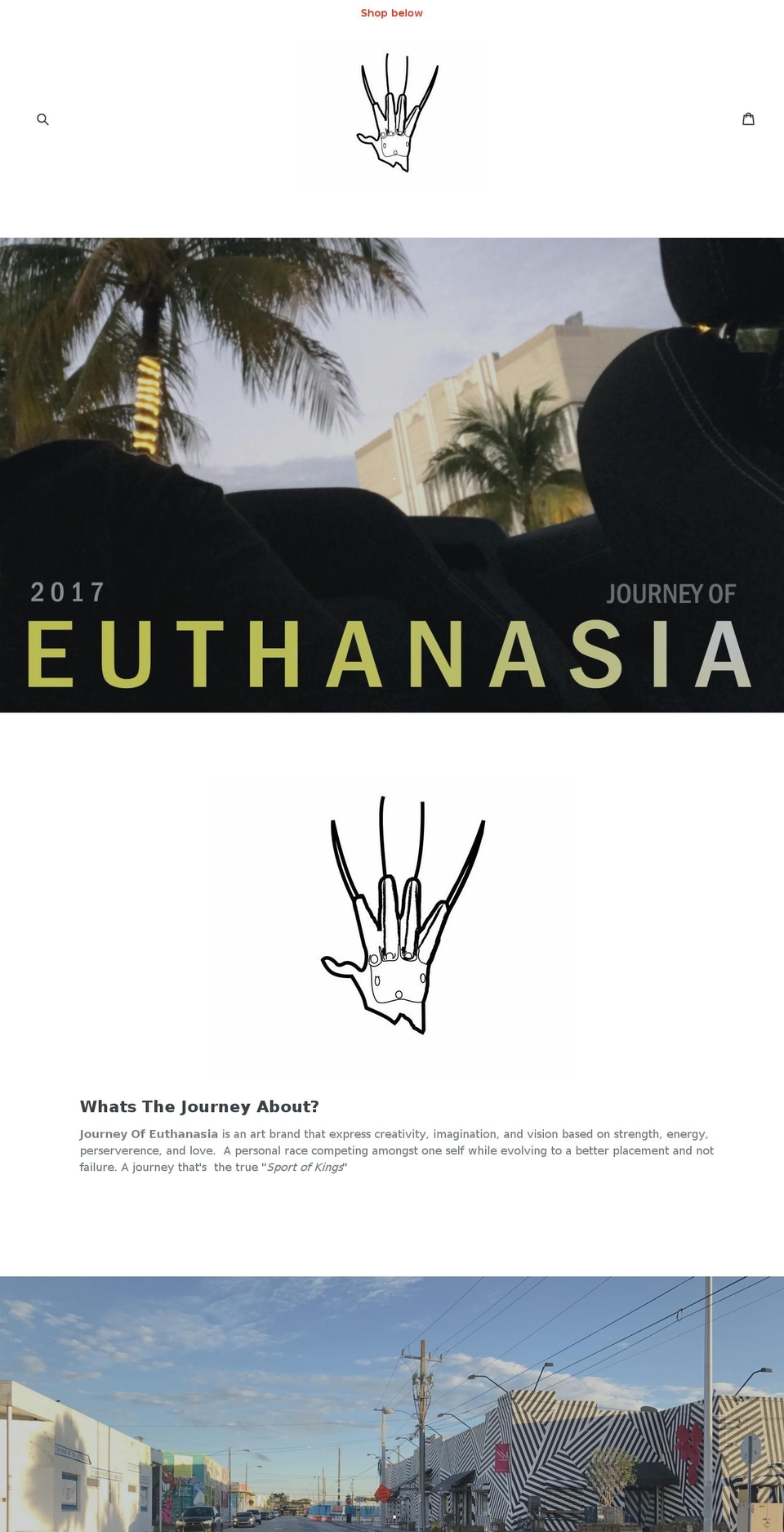 journeyofeuthanasia.com shopify website screenshot