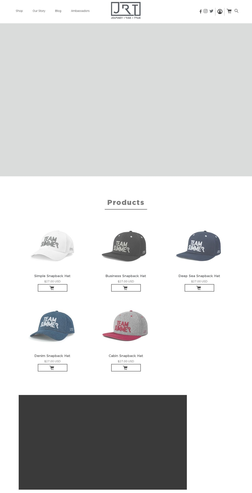 journeyrisktrue.com shopify website screenshot