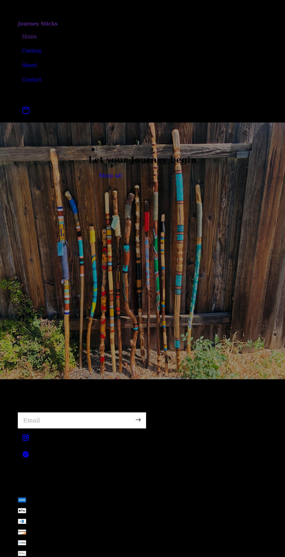 journeystick.com shopify website screenshot