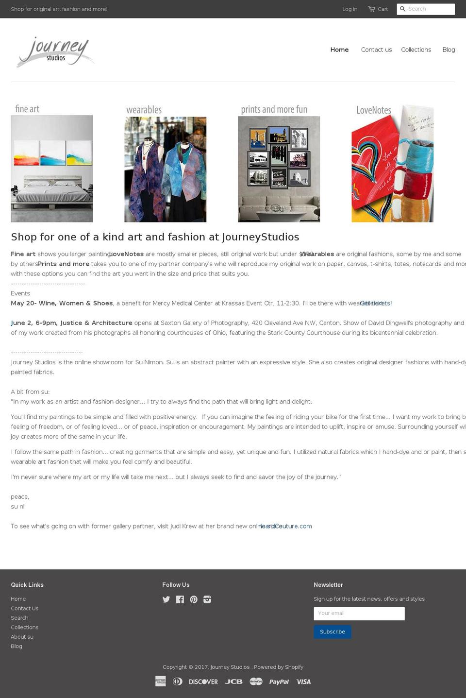 journeystudios.com shopify website screenshot