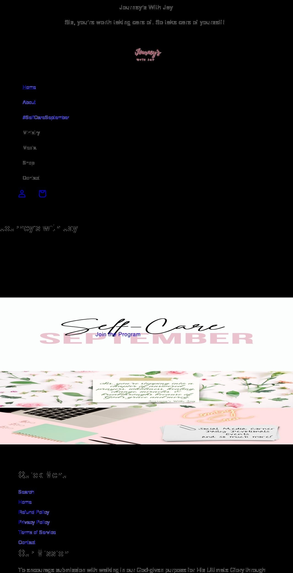 journeyswithjay.com shopify website screenshot