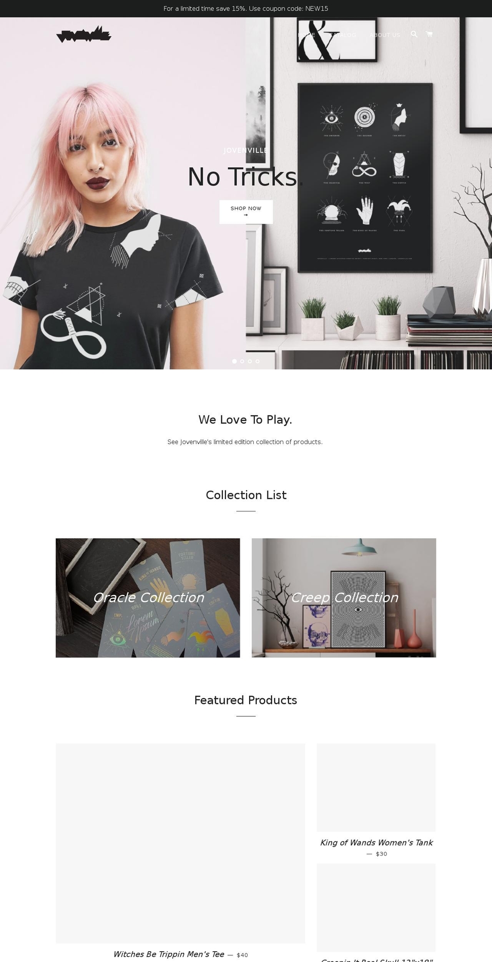 jovenville.store shopify website screenshot