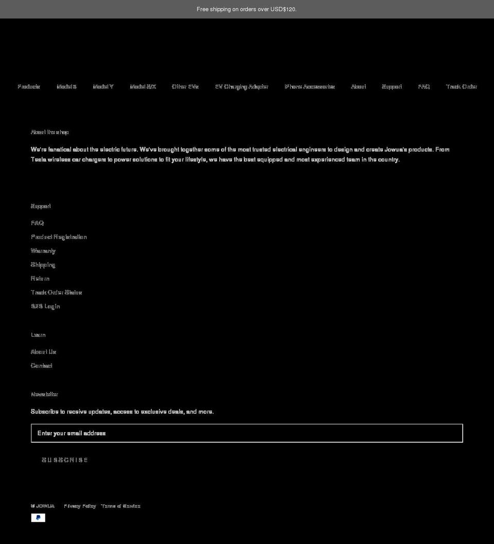 jowua-life.com shopify website screenshot