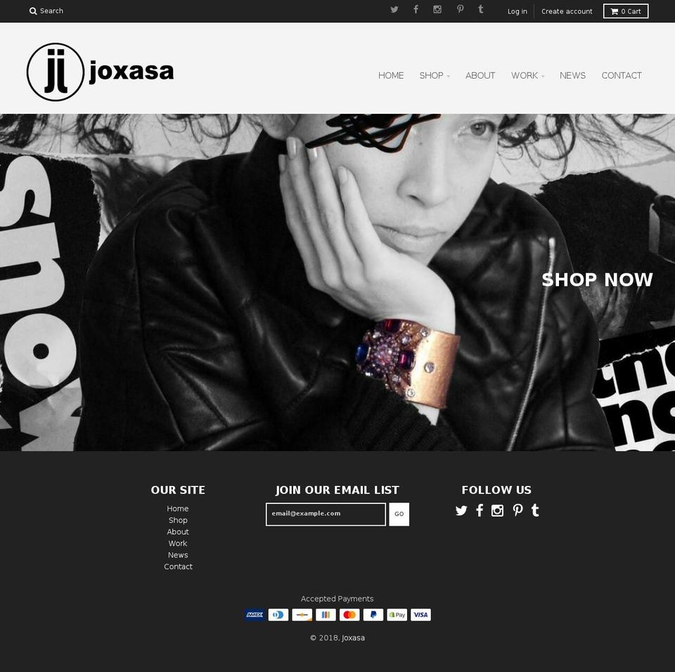 joxasa.com — Shopify storefront screenshot