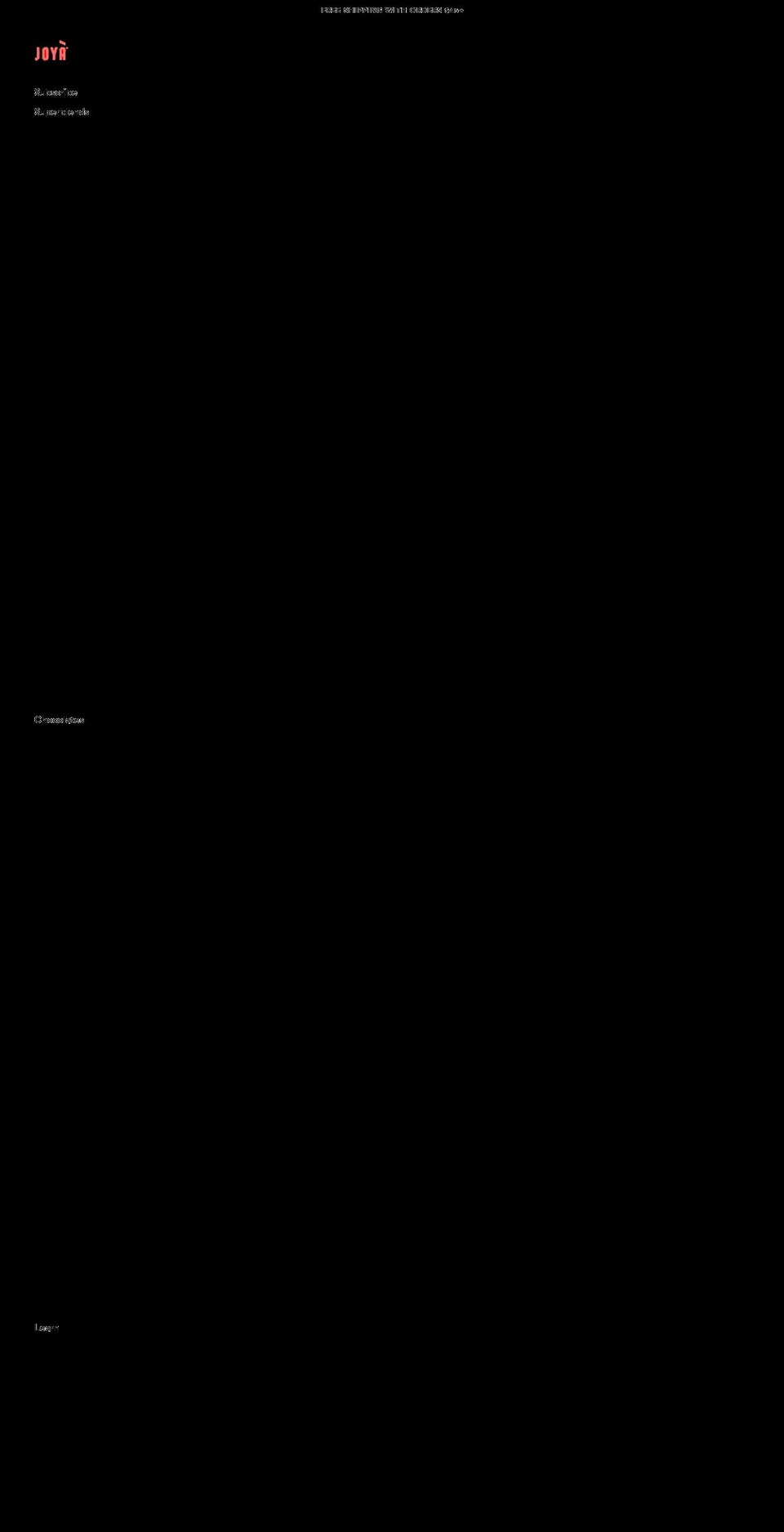joya.ca shopify website screenshot