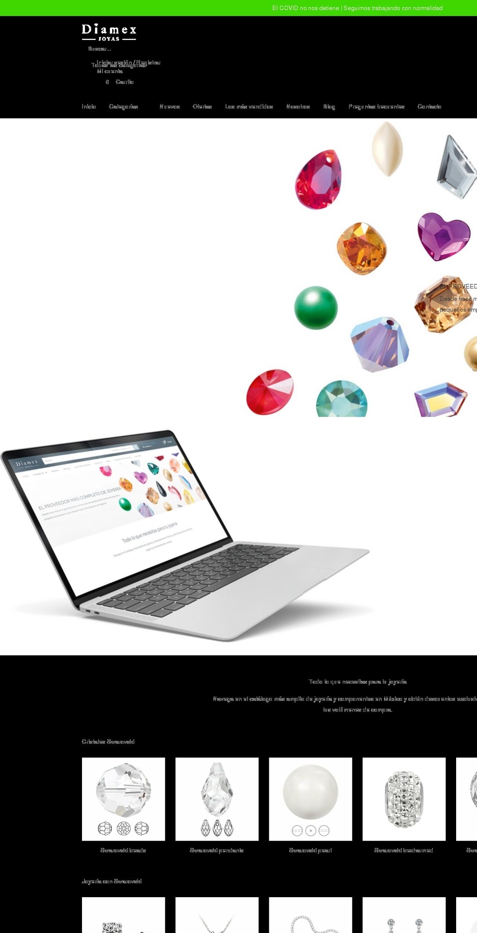 joyasdiamex.com shopify website screenshot
