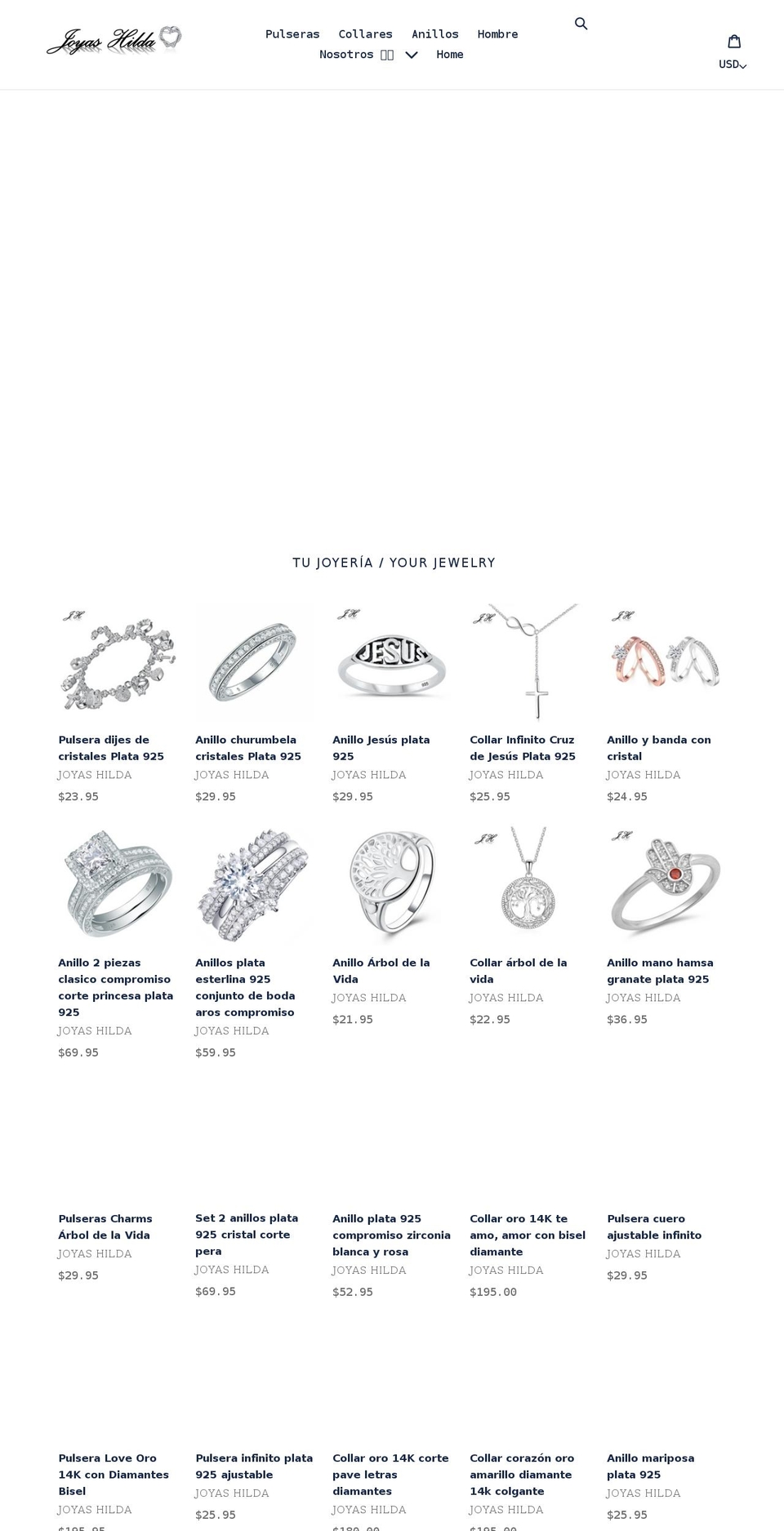 joyashilda.com shopify website screenshot