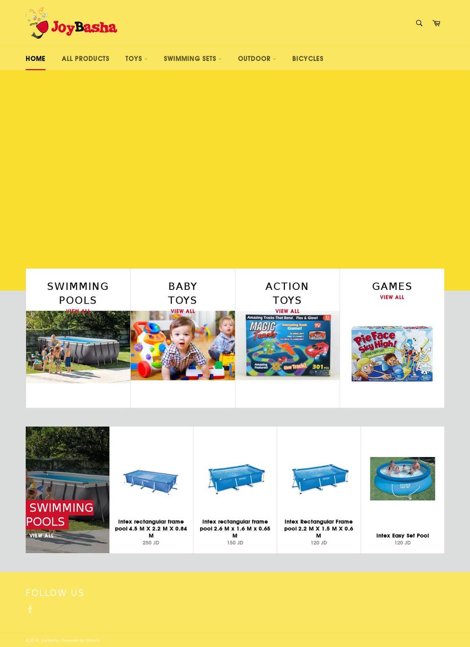joybasha.com — Shopify storefront screenshot