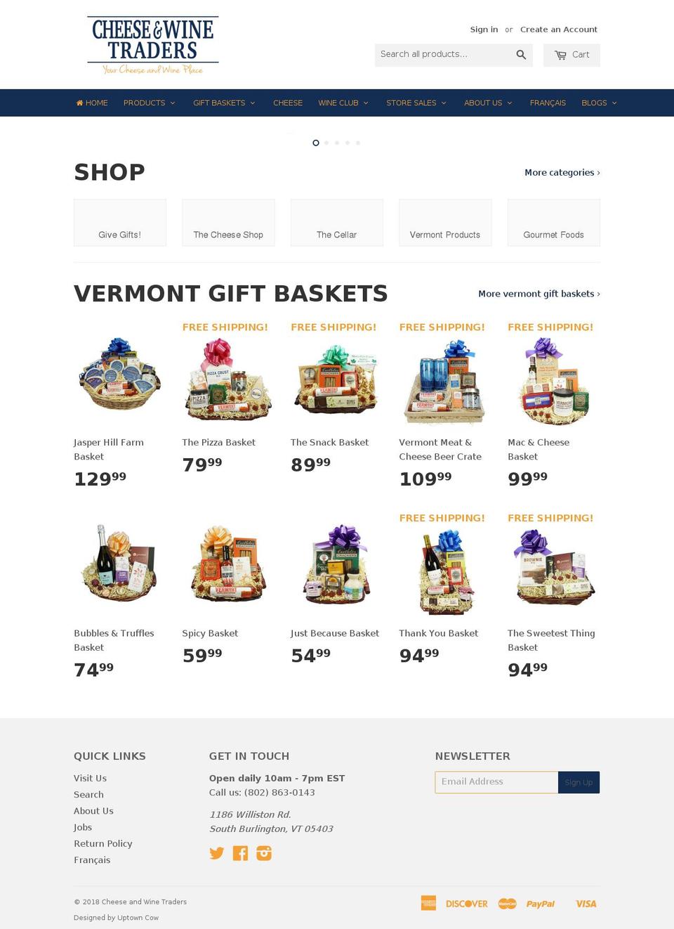 joybaskets.com — Shopify storefront screenshot