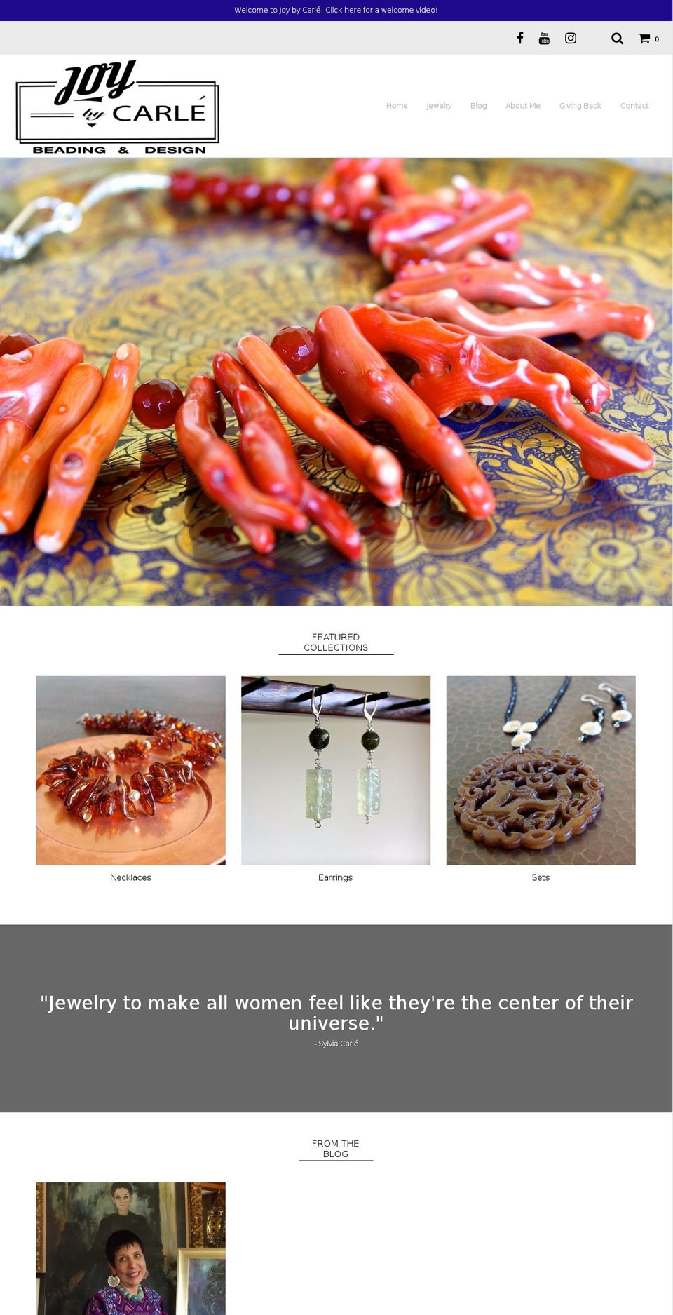 joybycarle.com shopify website screenshot