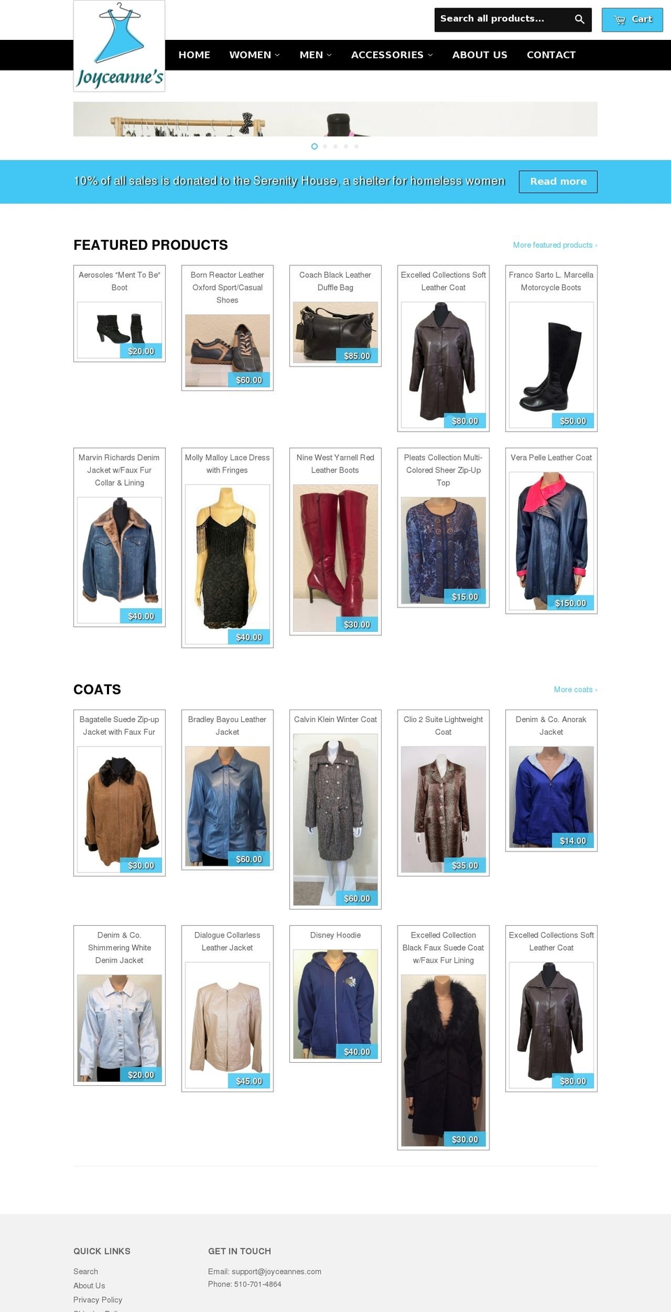 joyceannes.com shopify website screenshot