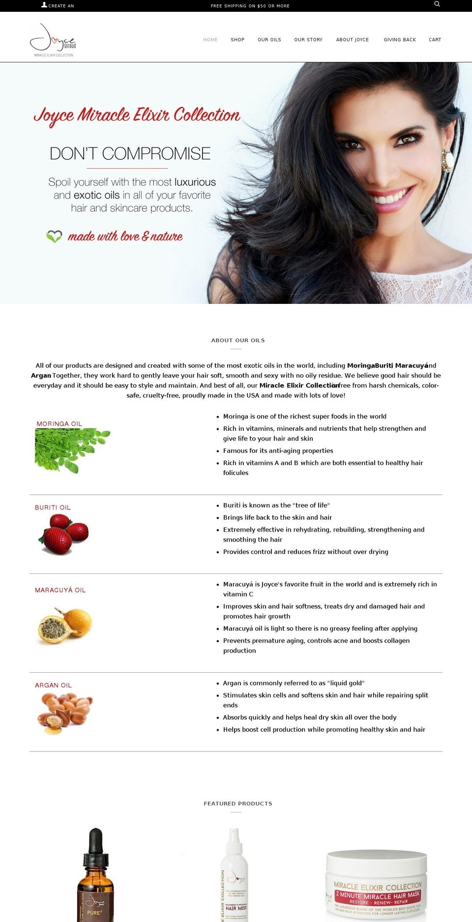 joycegiraud.com shopify website screenshot