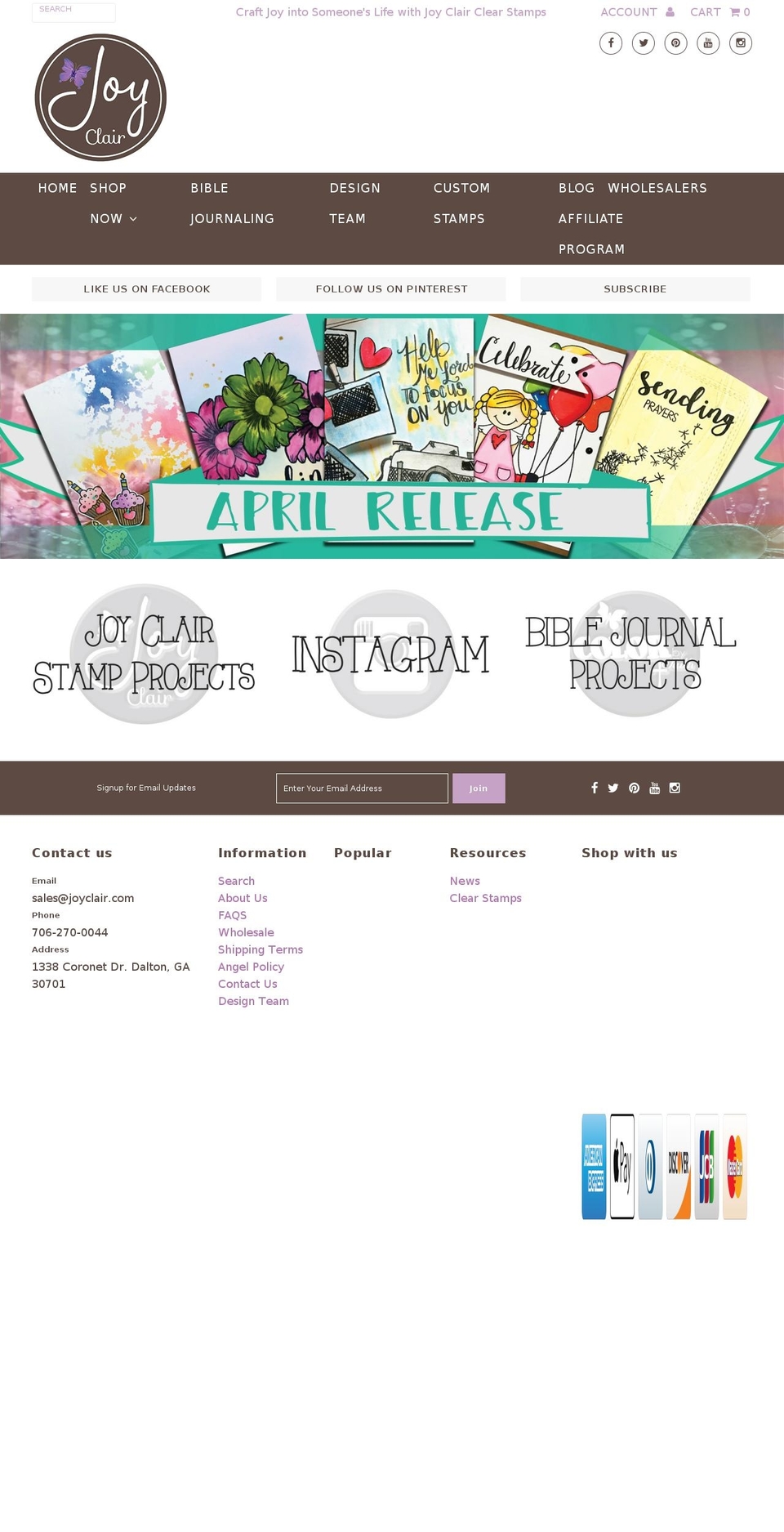 joyclair.com shopify website screenshot