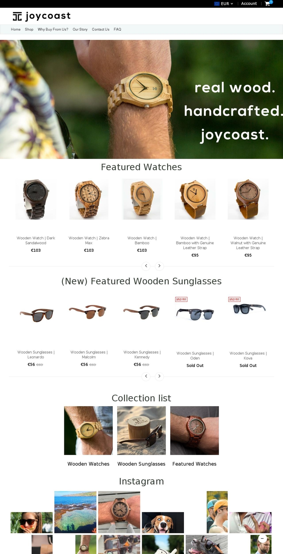joycoast.com — Shopify storefront screenshot