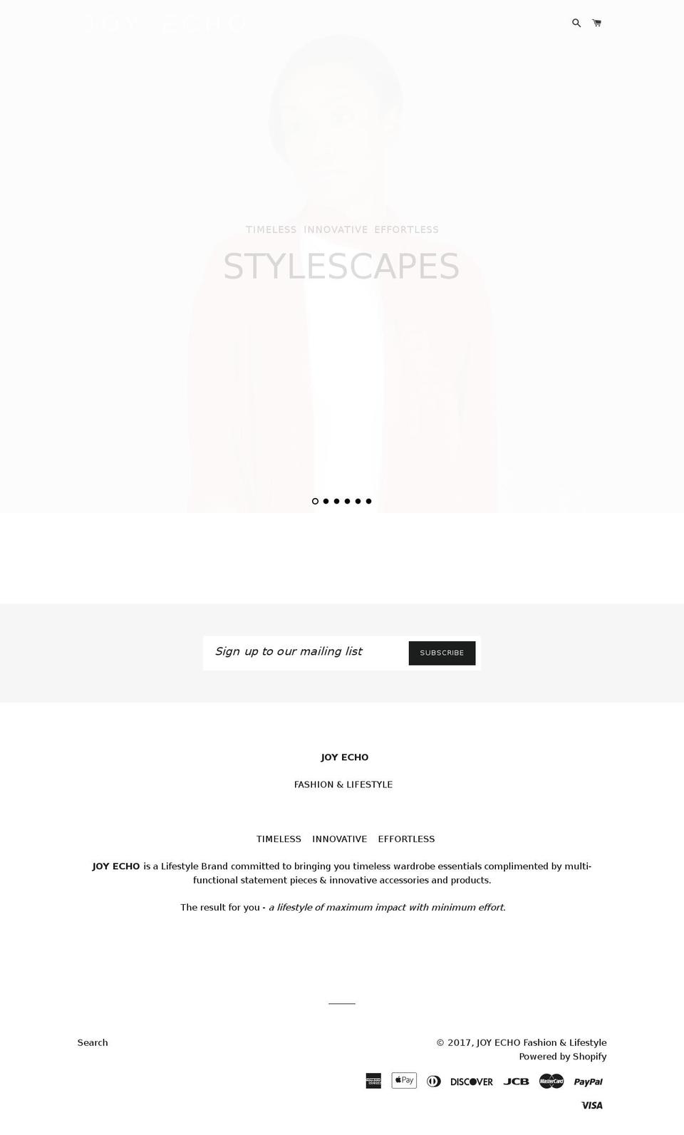 joyecho.com shopify website screenshot