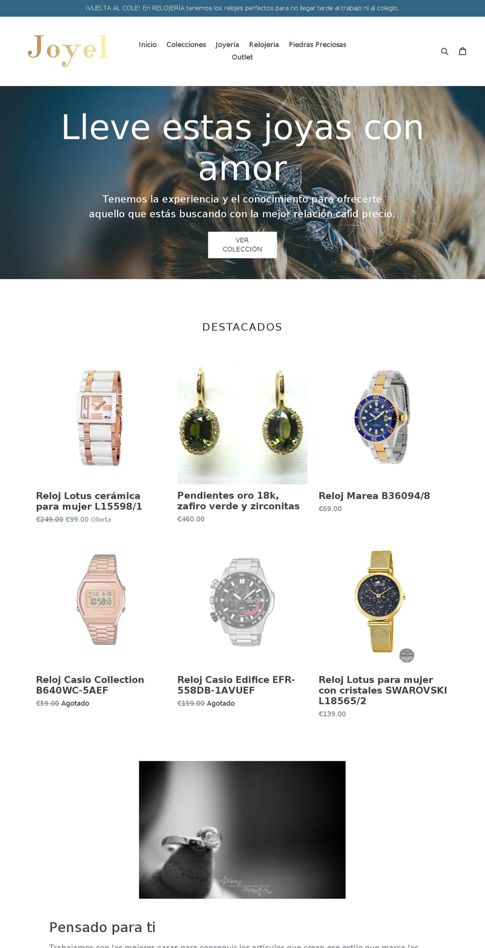 joyel.es shopify website screenshot