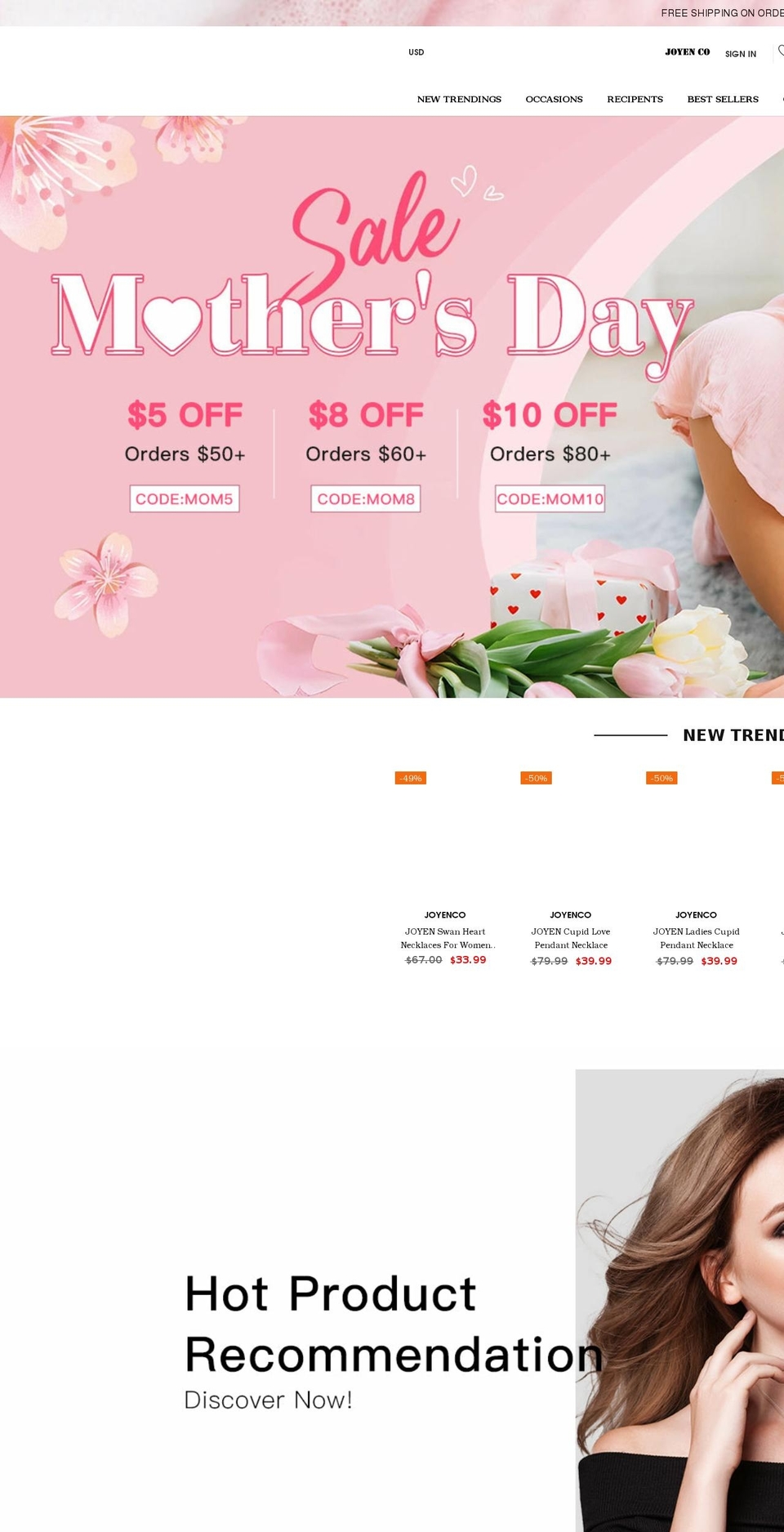 joyenco.com shopify website screenshot