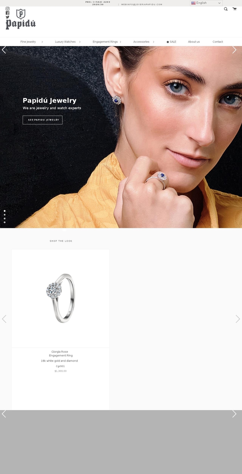 joyeriapapidu.com shopify website screenshot