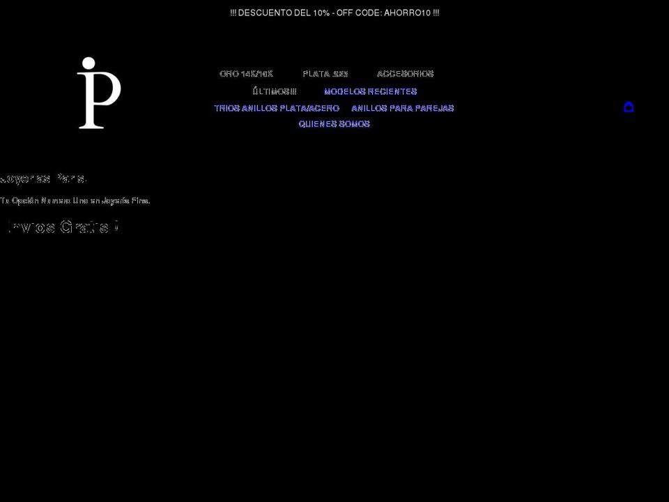 joyeriasparis.com shopify website screenshot