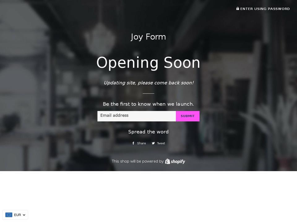 joyform.com — Shopify storefront screenshot