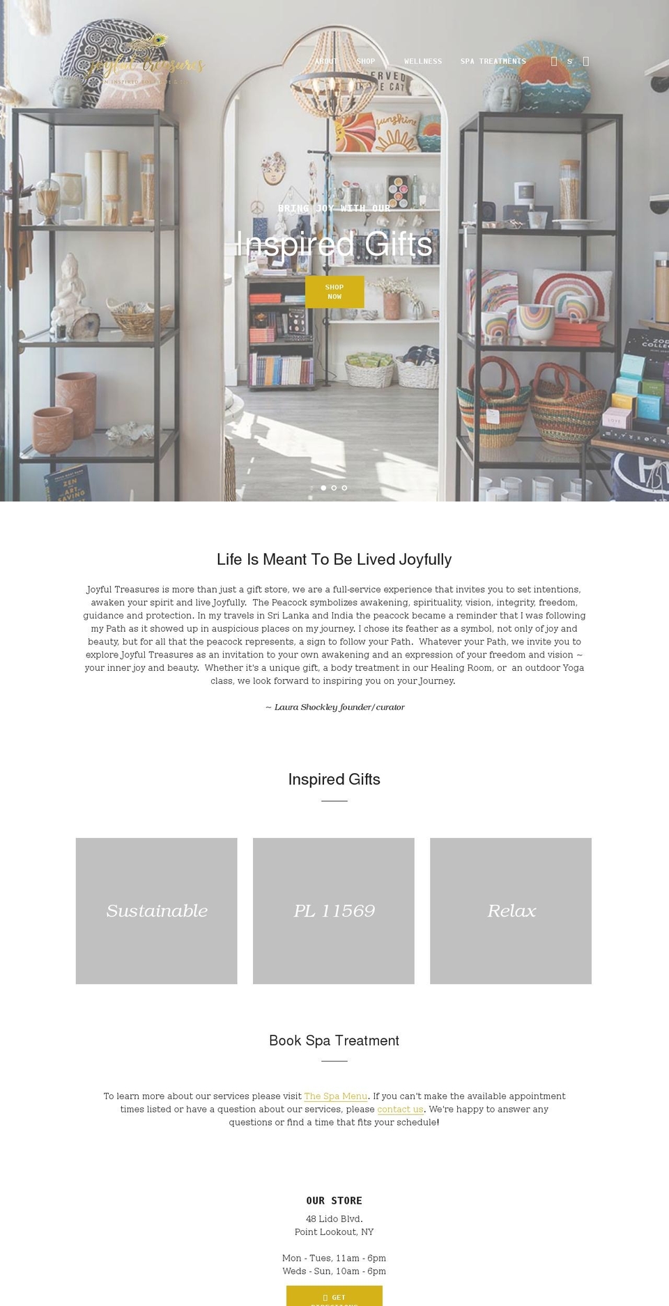 joyful-treasures.com shopify website screenshot