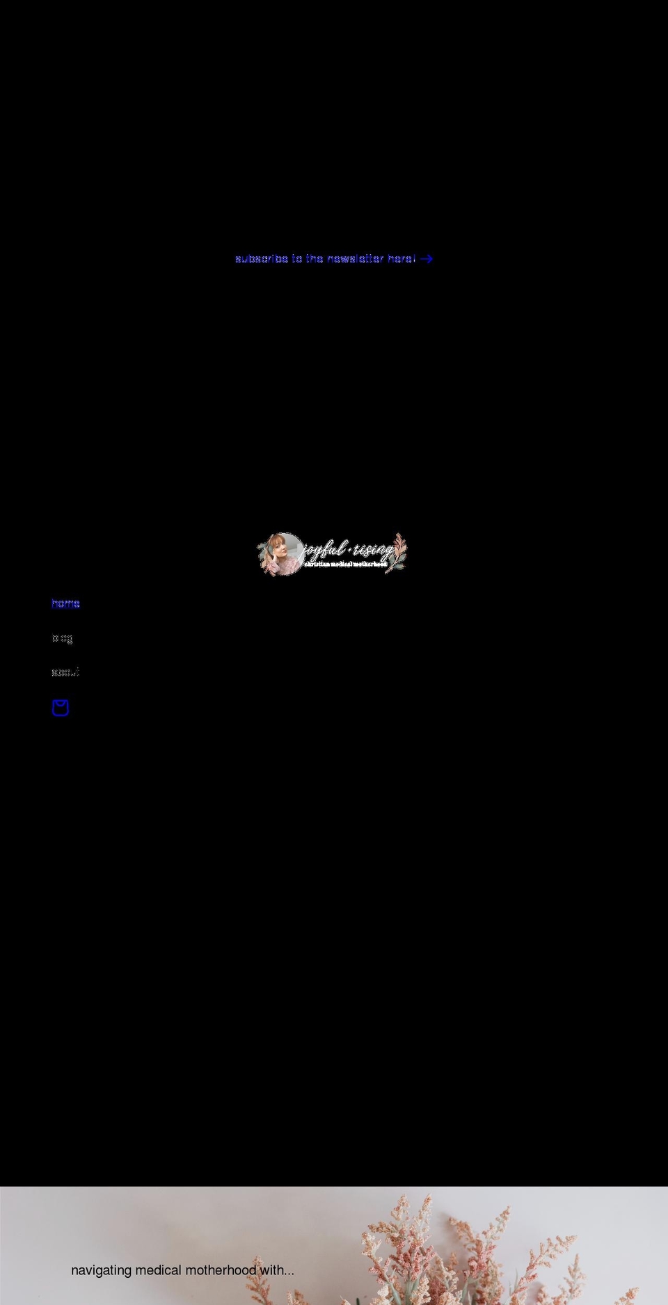 joyfulandrising.com shopify website screenshot