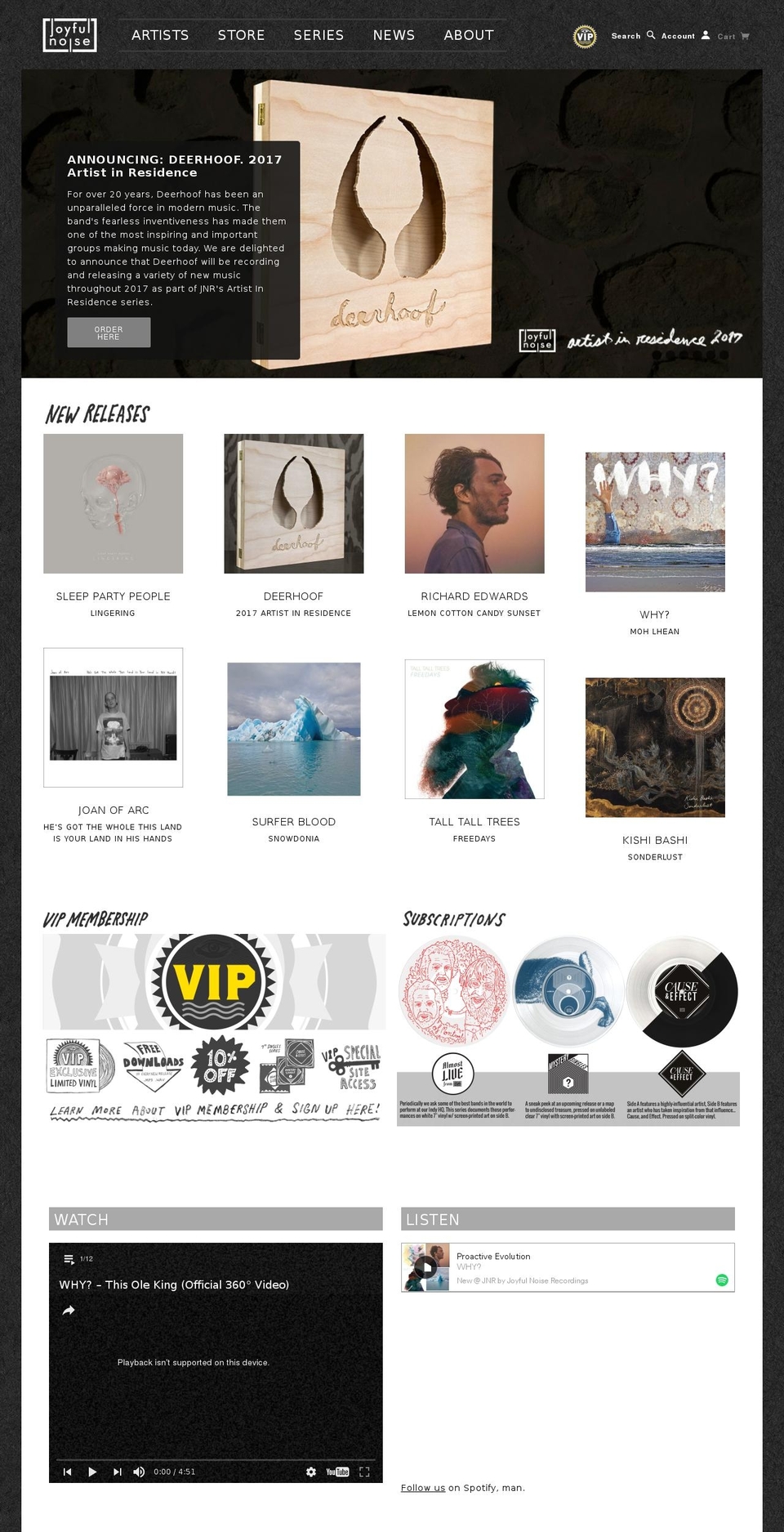 joyfulnoise.biz shopify website screenshot