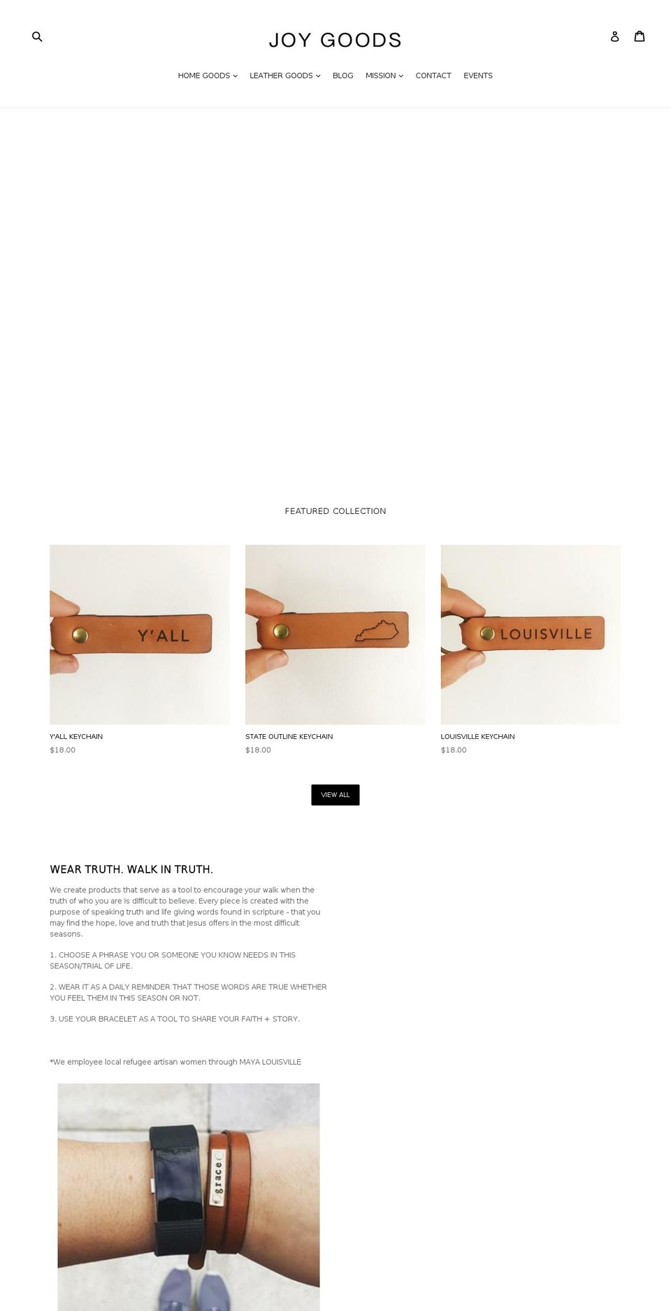 joygoodsco.com — Shopify storefront screenshot