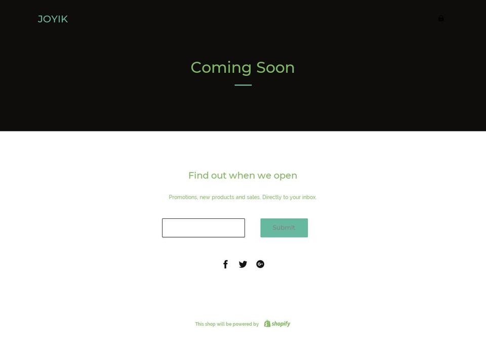 joyik.com — Shopify storefront screenshot