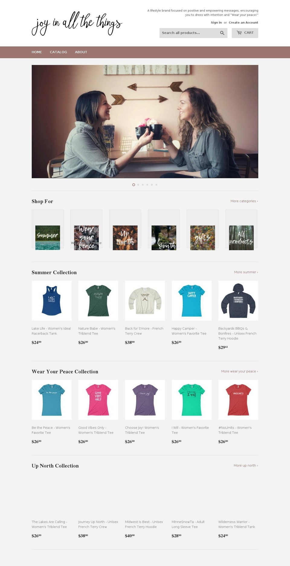 joyinallthethings.com — Shopify storefront screenshot