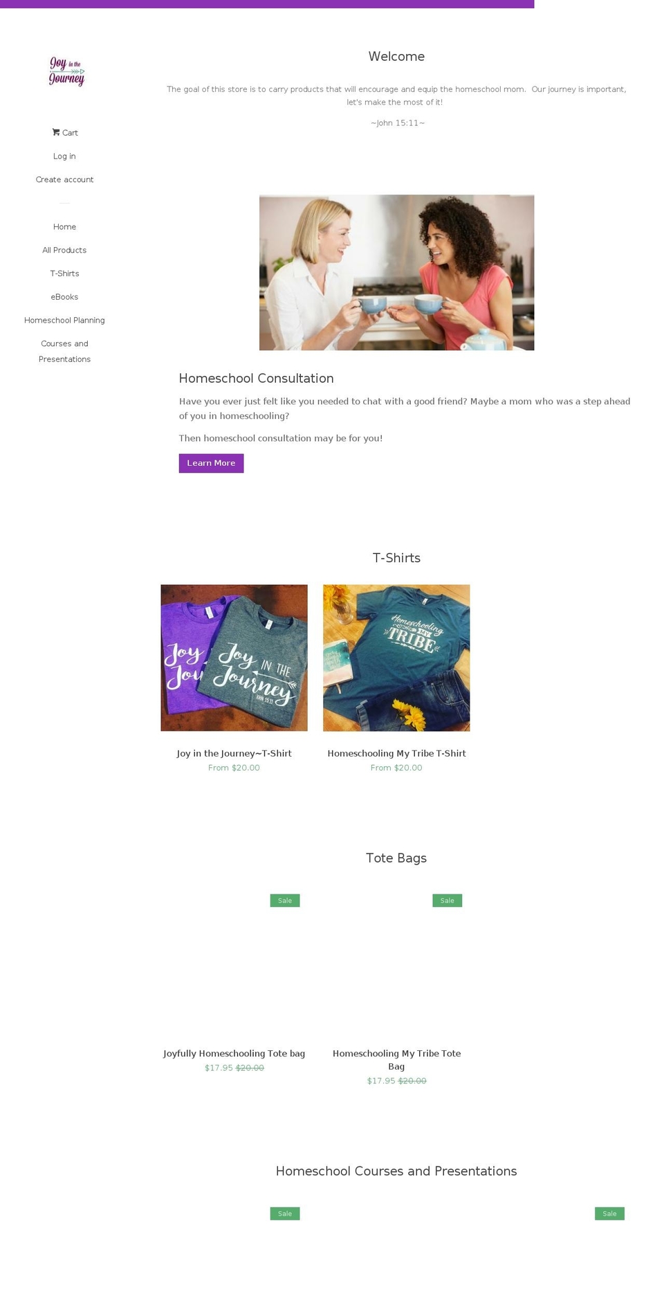 joyinthejourneystore.net shopify website screenshot