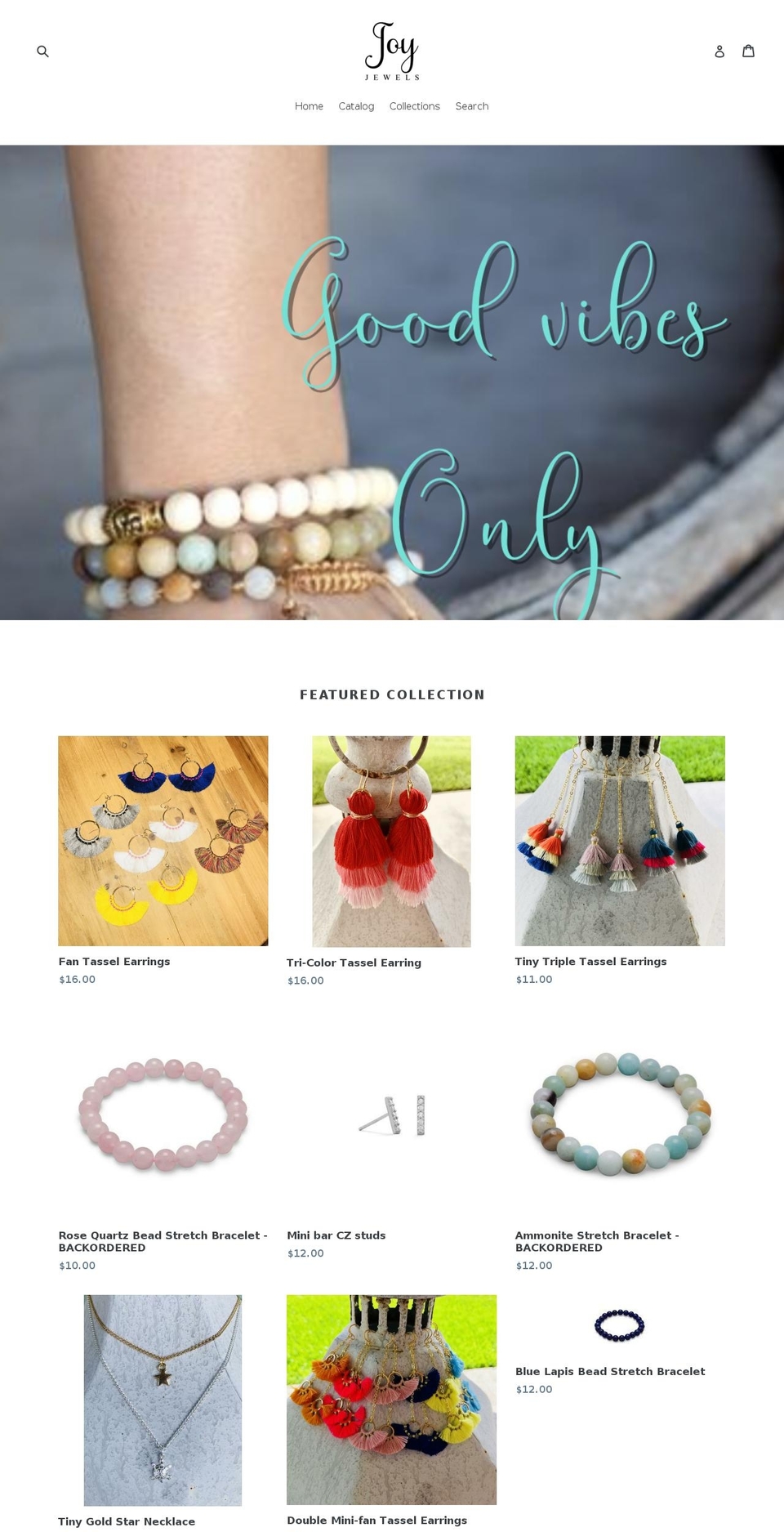 joyjewels.net shopify website screenshot