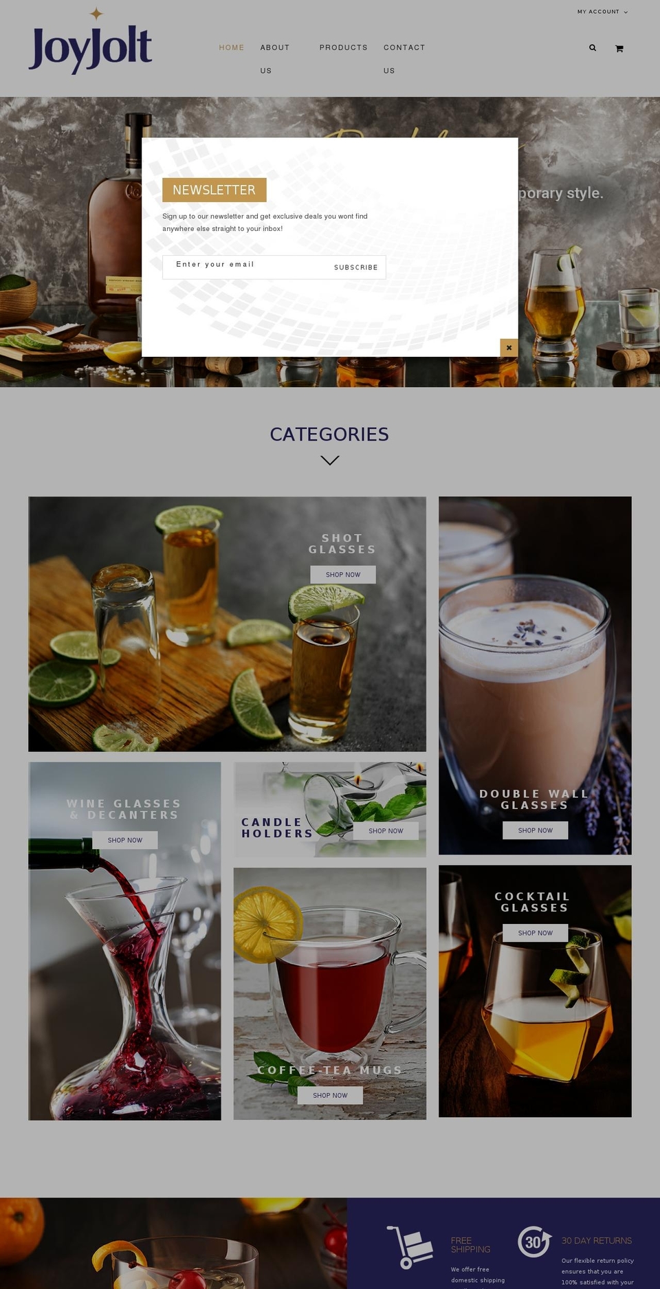 joyjolt.com shopify website screenshot