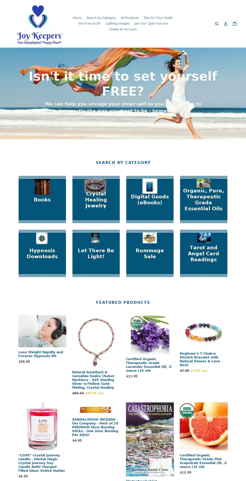 joykeepers.com shopify website screenshot