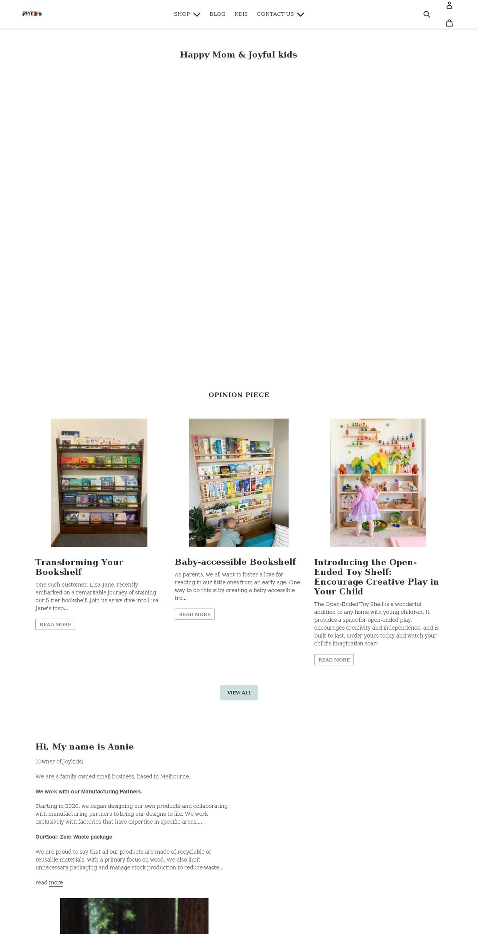joykids.com.au shopify website screenshot