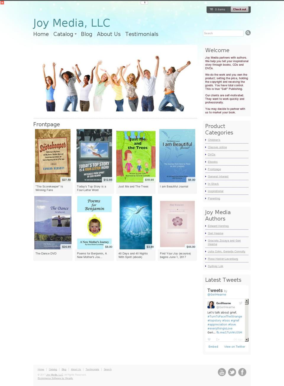 joymediaonline.com shopify website screenshot