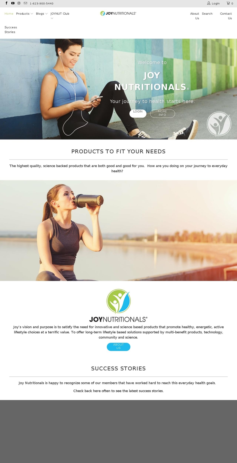 Current version Shopify theme site example joynutritionals.com