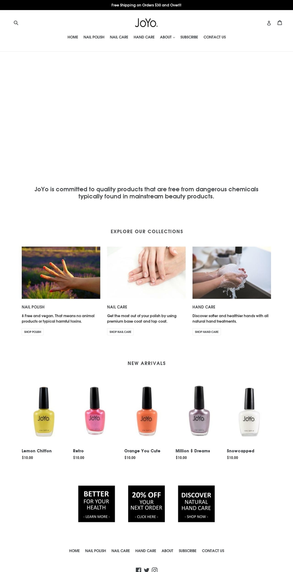 joyobeauty.com shopify website screenshot