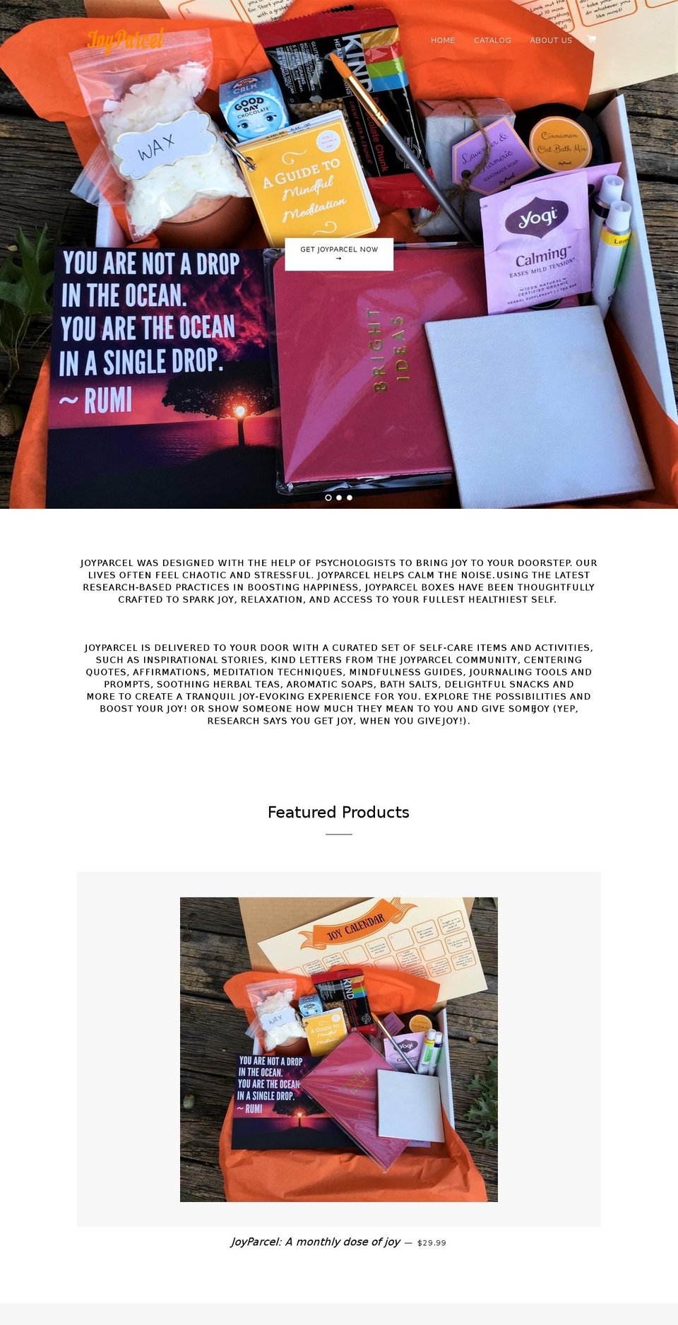 joyparcel.com shopify website screenshot