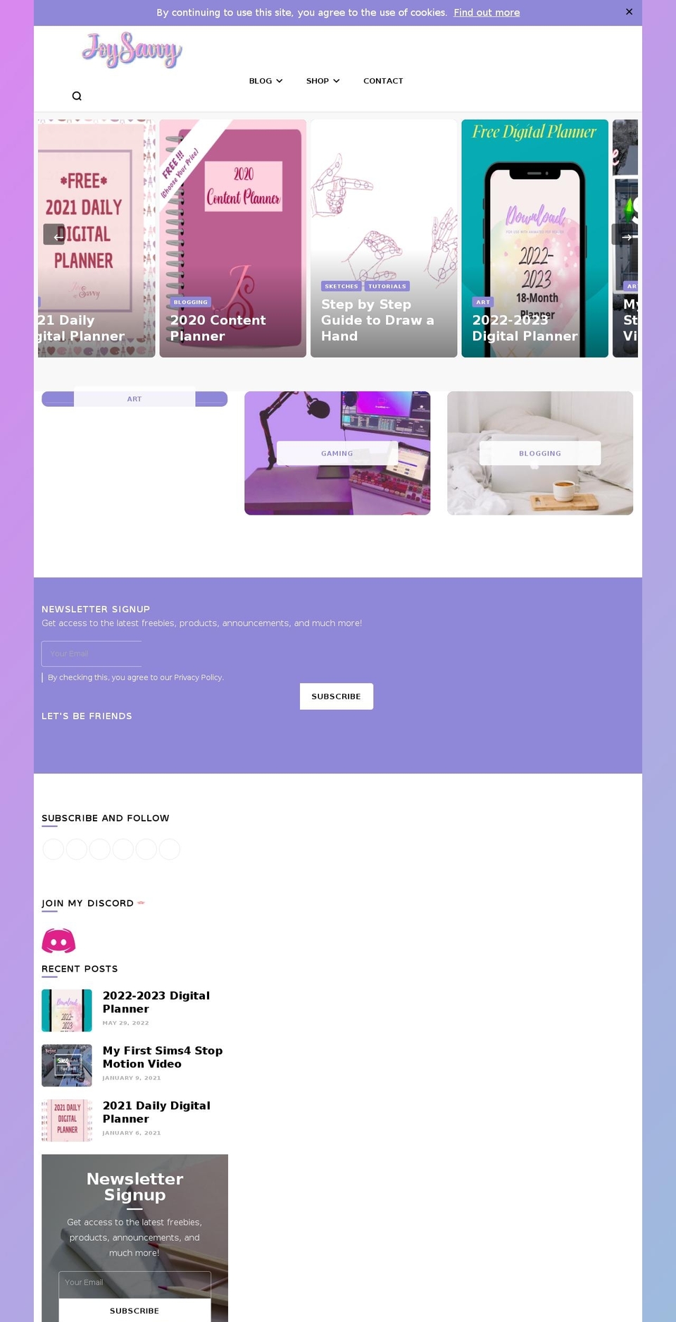 joysavvy.com — Shopify storefront screenshot