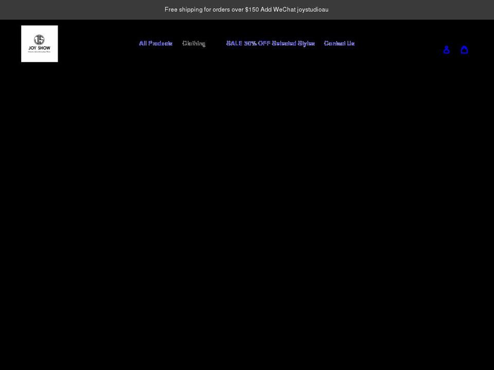 joyshowboutique.com shopify website screenshot