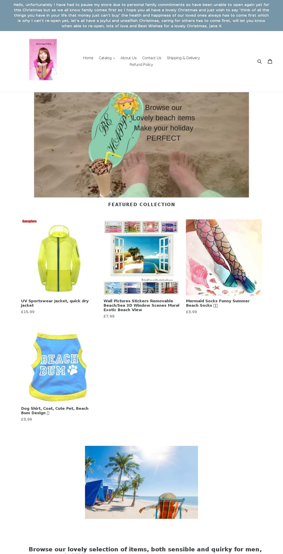 joysrhere.com — Shopify storefront screenshot