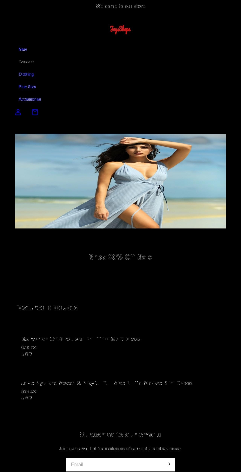 joysshope.com shopify website screenshot